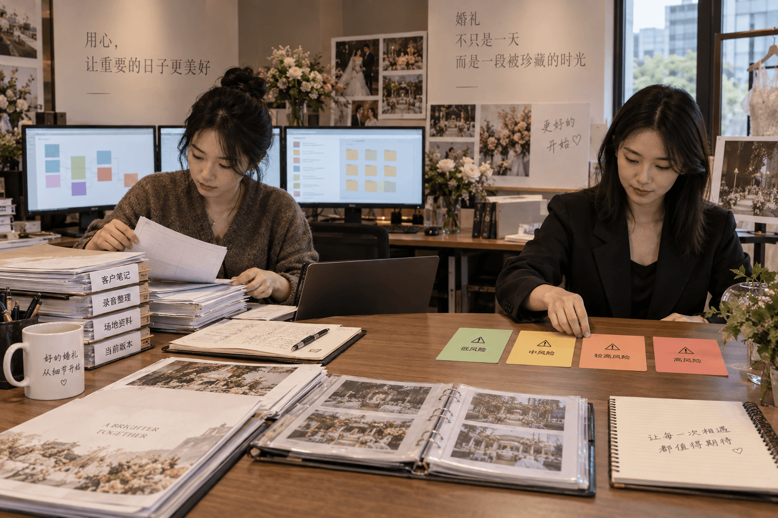 婚礼公司把客户资料和权限分层集中到同一个项目入口